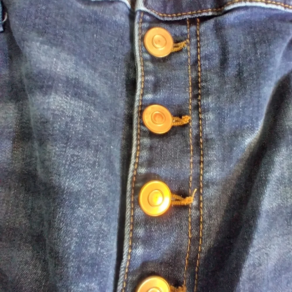 Celebrity Pink womens Button Fly Wide Leg Denim Jeans Size 21/35
